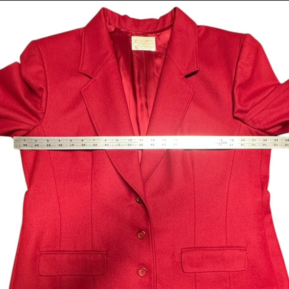 Vintage Pendleton Women’s 100% Wool Red Blazer Jacket ~ Size XL ~ New - Picture 9 of 10